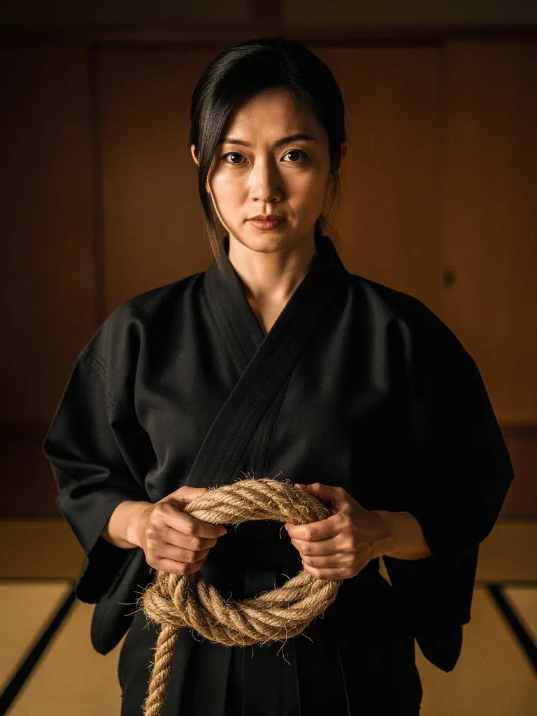 Madame Knot, the rope artist