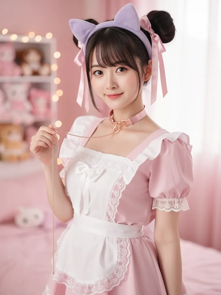 Miss Yume, the kawaii pet trainer, AI Domina portrait